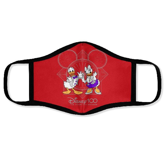 Disney 100 Years of Wonder Face Masks, Donald And Daisy Duck Face Masks