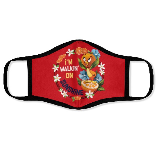Disney Orange Bird Face Masks, Im Walking On Sunshine Face Masks