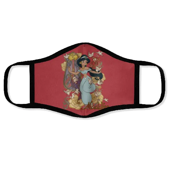 Vintage Princess Jasmine Alladin Face Masks,Disney Character Face Masks