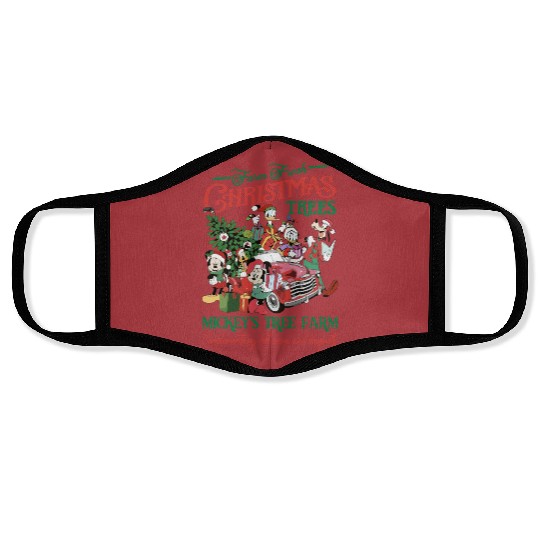 Mickey's Christmas Face Masks, Mickey's Farm Tree Face Masks, Disney Christmas Face Masks
