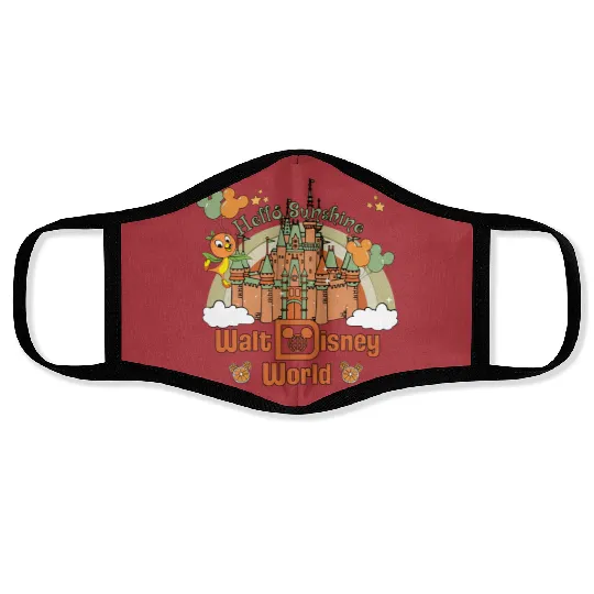 Orange Bird Tank, Disney Epcot Flower Tank, Orange Bird Face Masks