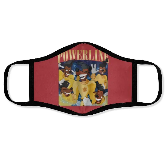 Vintage Disney Powerline Face Masks, Powerline Stand Out Tour Face Masks, Powerline Goofy Movie