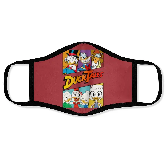 Vintage Disney Ducktales Group Panels Retro Ducktales Face Masks