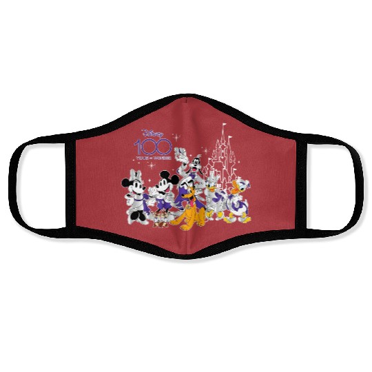 100 Years Of Wonder Face Masks, Disney Anniversary Face Masks, Disney 100th Face Masks, Magic Kingdom Face Masks