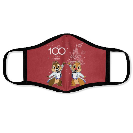 Disney Chip And Dale Couple Characters Face Masks, 100 Years of Wonder Face Masks