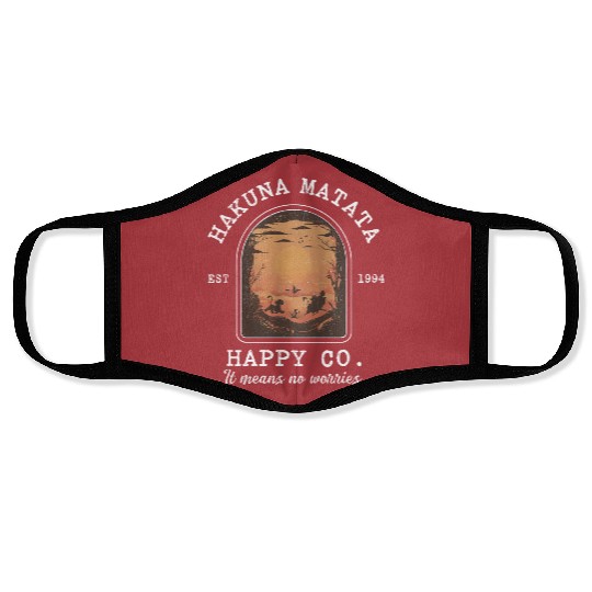  Hakuna Matata Face Masks, Happy Co, Retro Disney Lion King Face Masks, Animal Kingdom Face Masks