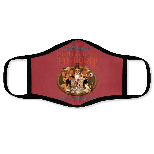 Disney Country Bear Jamboree Face Masks, Mickey Country Bear Face Masks