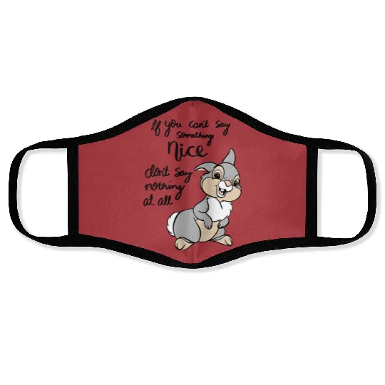  Color Disney Bambi Characters Cute Thumper Retro Face Masks