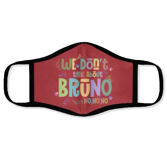 Disney Encanto Face Masks, We Don't Talk About Bruno Face Masks, Encanto Bruno Face Masks