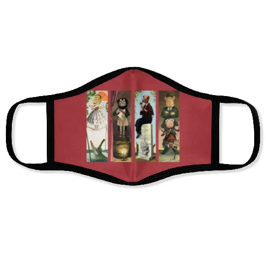 Disney The Muppets Haunted Mansion Halloween Retro Face Masks, Three Hitchhiking Ghosts Face Masks