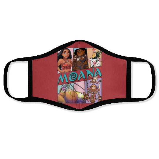 Moana Face Masks, Disney Princess Face Masks, Moana Characters Face Masks, Matching Princess Face Masks, Magic Kingdom Face Masks