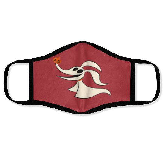 Disney Halloween The Nightmare Before Christmas Zero Face Masks, Zero Dog Pumpkin Face Masks