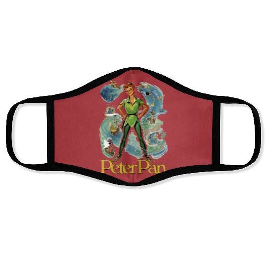 Peter Pan Face Masks, Never Grow up Face Masks, Neverland Face Masks, Disney Face Masks, Disneyland Family Face Masks