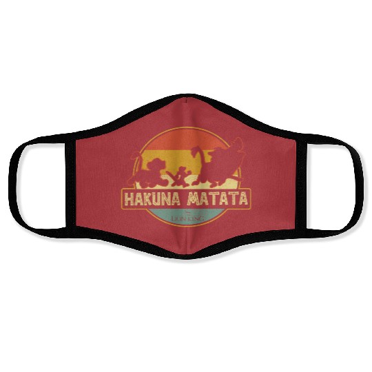 Retro Disney The Lion King Hakuna Matata Simba Timon Pumbaa Face Masks