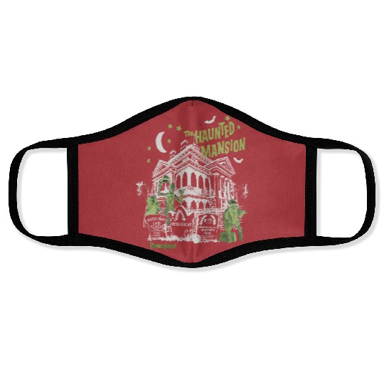 Vintage Haunted Mansion Face Masks, Disneyland Halloween Face Masks, Stretching Room Face Masks