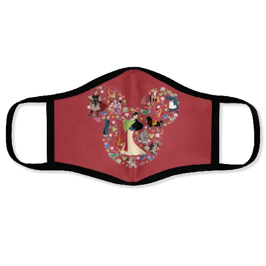 Disney Mulan Princess, Princess Mulan Face Masks