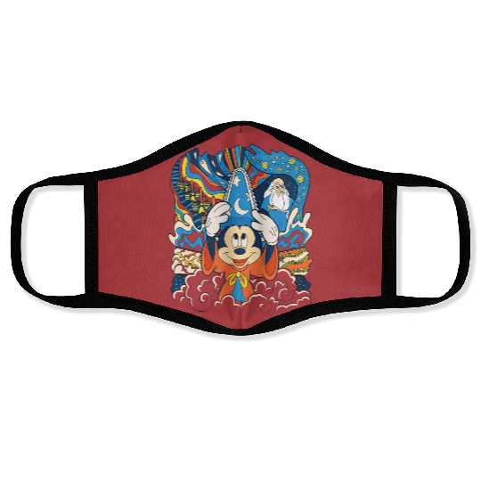 Disney Fantasia Sorcerer Mickey Stay Magical Face Masks, Fantastic Disney Hollywood Studio