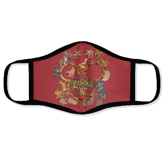 Mickey Animal Kingdom Family Face Masks, Disney Leopard Face Masks, Family Vacation 2023 Face Masks