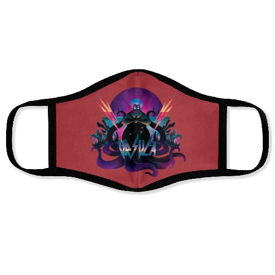 Disney Villains Ursula 90s Rock Band Neon Tank T Face Masks