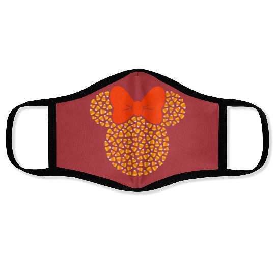 Discover Disney Minnie Mouse Candy Corn Halloween VNeck Face Masks