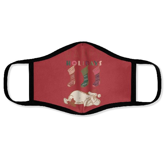 Disney Winnie the Pooh Eeyore Happy Holidays Face Masks