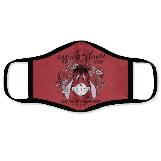 Disney Winnie The Pooh Eeyore Weeds Are Flowers Face Masks