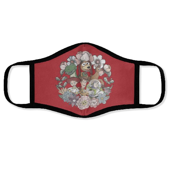 Disney Toy Story Face Masks, Vintage Floral Toy Story Face Masks