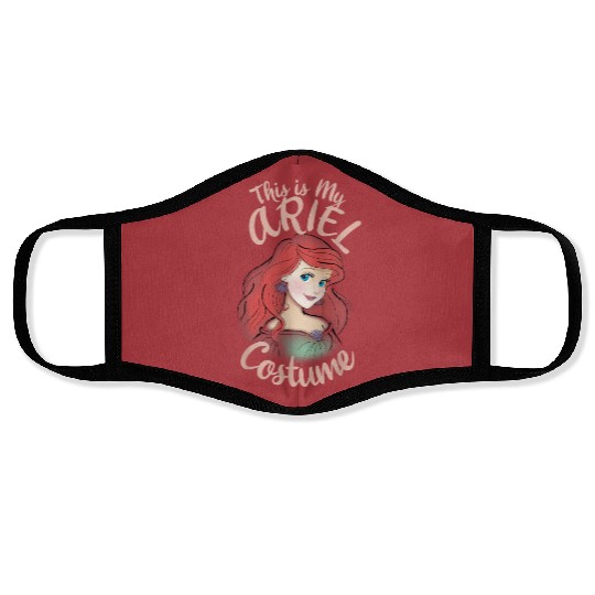 Discover Disney The Little Mermaid Ariel This Is My Costu Face Masks