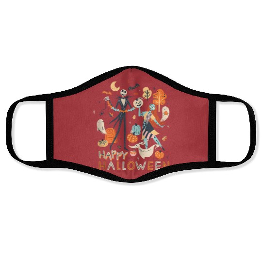 Disney The Nightmare Before Christmas Jack Sally Face Masks