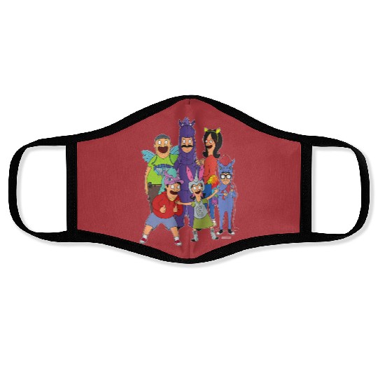Bobs Burgers Equestranauts Family Photo Face Masks