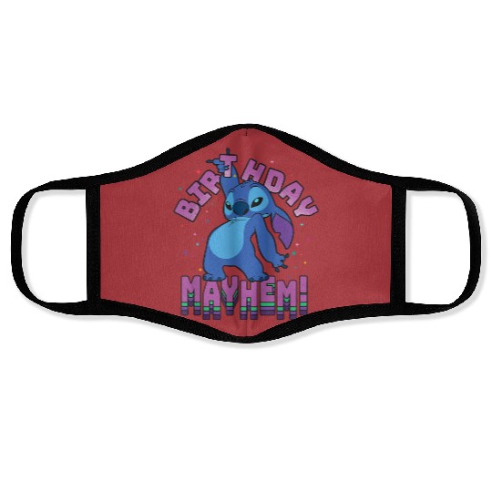 Disney Lilo Stitch Disco Dance Birthday Mayhem Face Masks