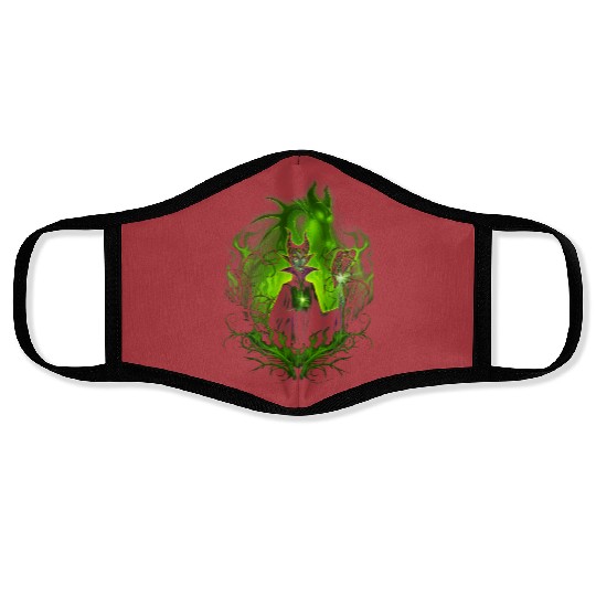 Disney Sleeping Beauty Dark Detailed Maleficent Face Masks