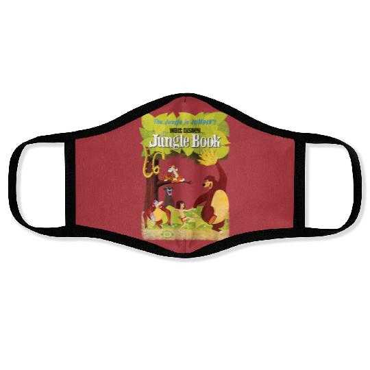 Discover Disney The Jungle Book Retro Movie Poster Face Masks