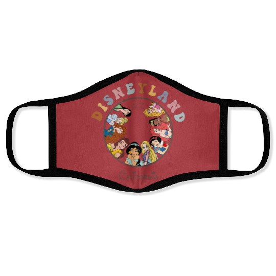 Disneyland California Vintage Face Masks, Disney Princess  Face Masks