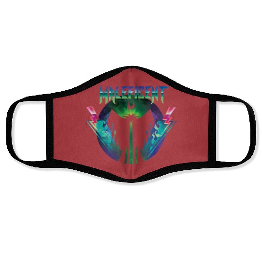 Disney Villains Maleficent 90s Rock Band Neon 90 Face Masks