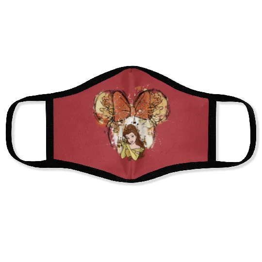 Princess Belle Face Masks,Belle Face Masks,Disney Princess Belle