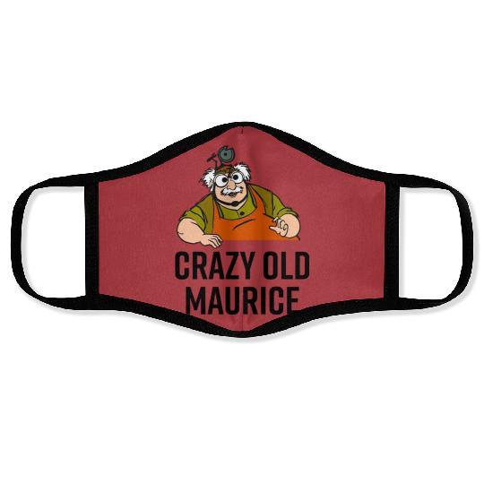 Beauty And The Beast Crazy Old Maurice Dad Face Masks, Funny Disney Dad Face Masks