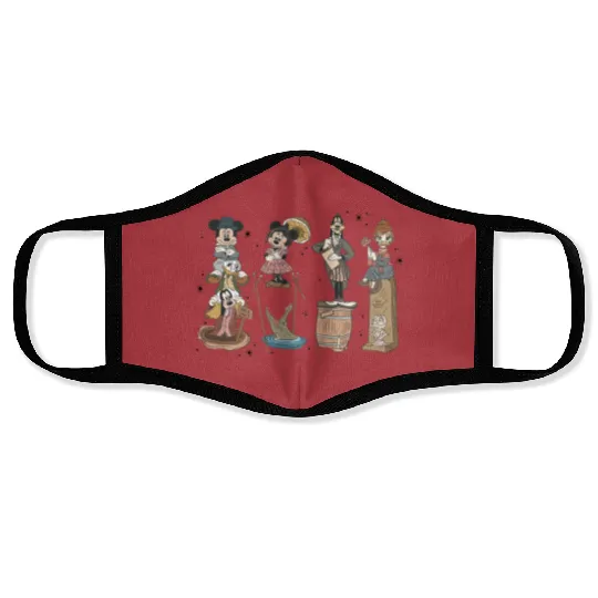 Haunted Mansion  Face Masks, Mickey and Friends Face Masks, Retro Disney Halloween Face Masks