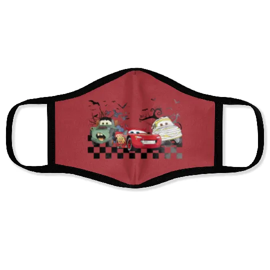 Discover Retro Disney Cars Halloween Face Masks, Lightning McQueen Halloween Cars Face Masks