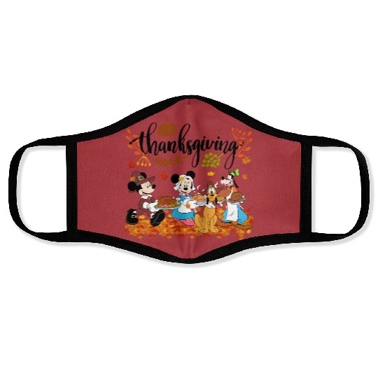 Mickey & friends Happy Thanksgiving Face Masks, Disney thanksgiving Face Masks, Disney Thanksgiving Face Masks