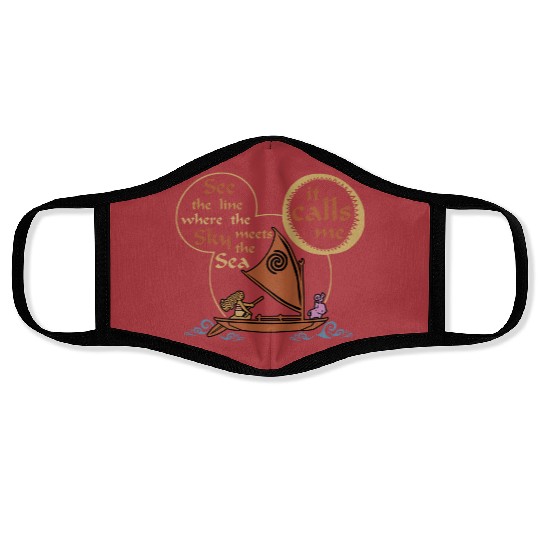 Mickey Mouse Moana Face Masks, Hei Hei and Pua Face Masks, Disney Family Matching Vacation Face Masks