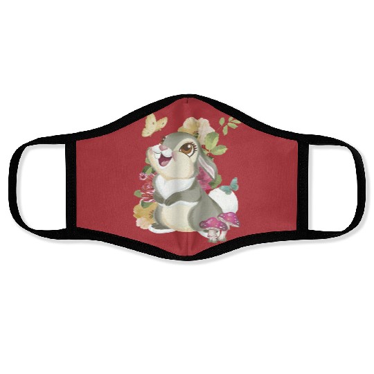 Disney Bambi Thumper Vintage Floral Face Masks
