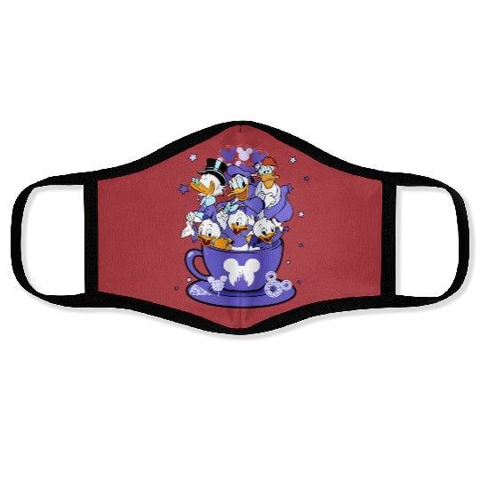 Disney DuckTales Group Tea Cup Balloon Face Masks, Disney 100 Years Of Wonder Face Masks