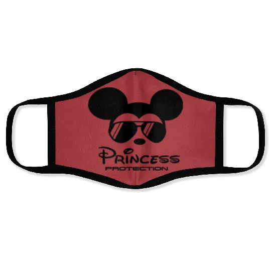 Princess Protection Face Masks, Disney Princess Security Face Masks, Disney Dad Face Masks, Mickey Mouse Face Masks