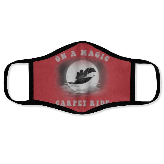 Disney Aladdin Magic Carpet Ride Moon Silhouette Face Masks