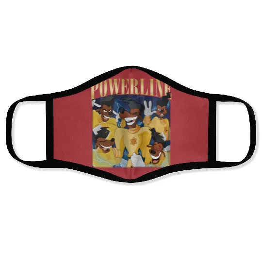 Vintage Disney Powerline Face Masks, Powerline Stand Out Tour, Powerline Goofy Movie