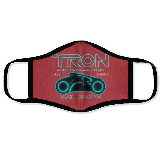 Disney Tron Lightcycle Run Magic Kingdom Face Masks, Disney Tron Bike Face Masks