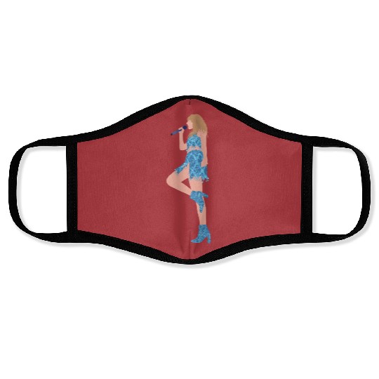 wildest dreams 1989 blue set eras tour Face Masks