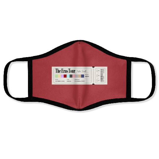 Eras Tour Ticket Face Masks