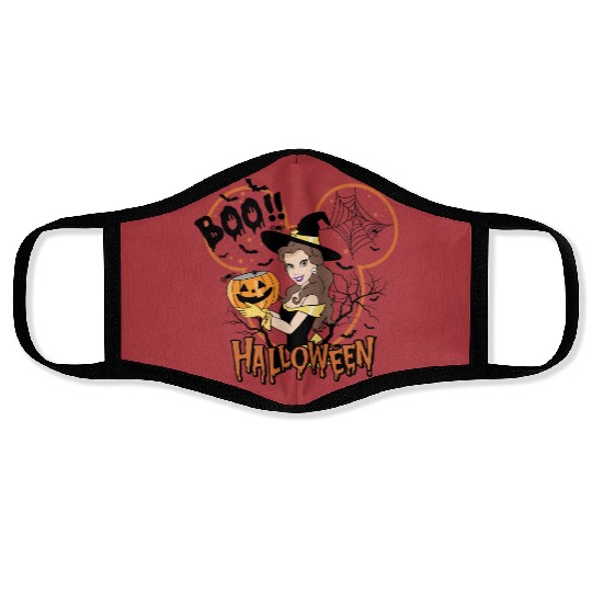 Disney Princess Halloween Boo Face Masks,Halloween Mickey Boo Face Masks, Halloween Princess Belle Face Masks, Princess character Face Masks, Princess Belle Face Masks